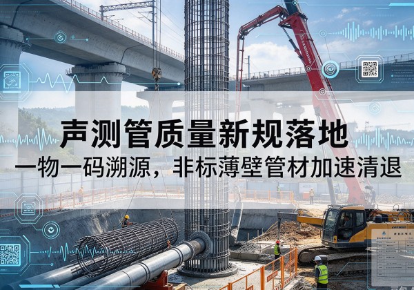 名山声测管质量新规落地，一物一码溯源，非标薄壁管材加速清退